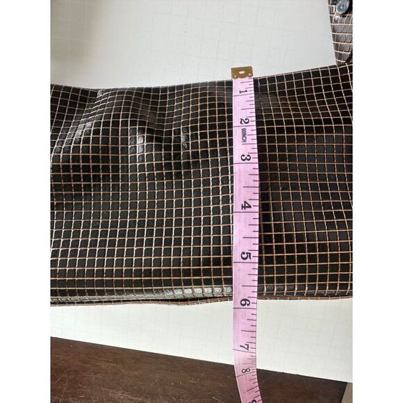 Daniella Lehavi Brown Leather Rectangle Shoulder Bag with Suede Strap - Picture 14 of 15